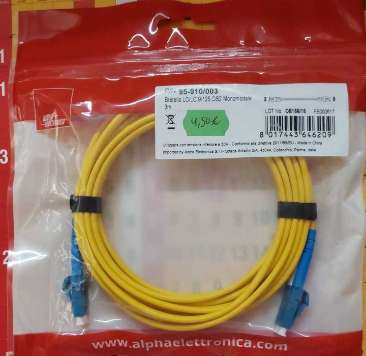 Cabos Fibra Optica NOVOS