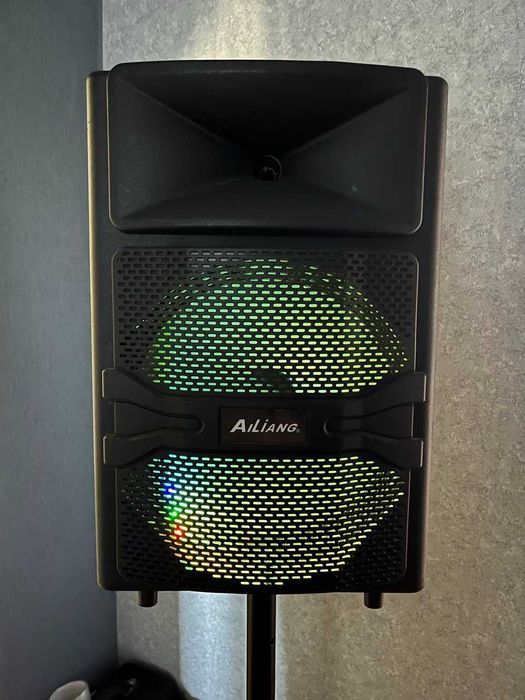 портативна акустична система з радіомікрофоном(колонка акумуляторна)