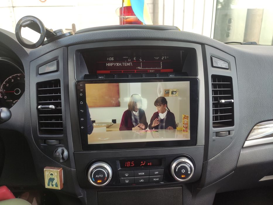 Новая магнитола  Mitsubishi Pajero 2006-2012, CarPlay DSP QLED 8 ядер