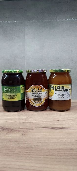 Zestaw 3  miodów