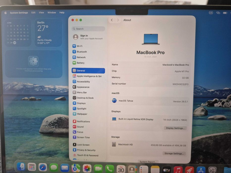 MacBook Pro 14" M1 Pro | 32GB RAM | 512GB SSD | Excelente Estado