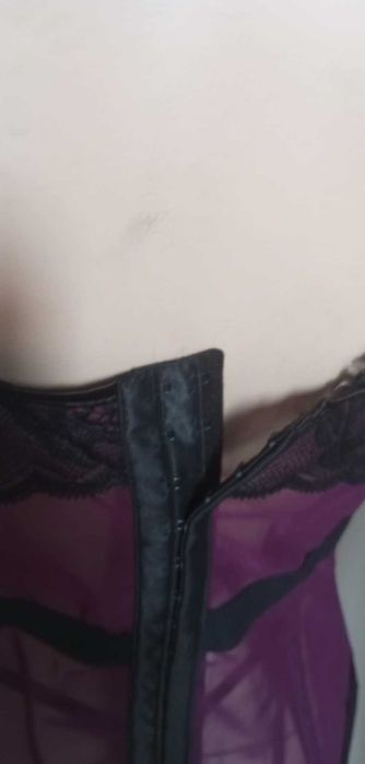 Zestaw duży gorset, stringi nr 2 rozm XL