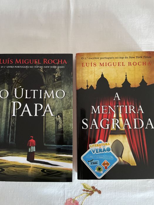 Livros O Último Papa e A Mentira Sagrada de Luís Miguel Rocha