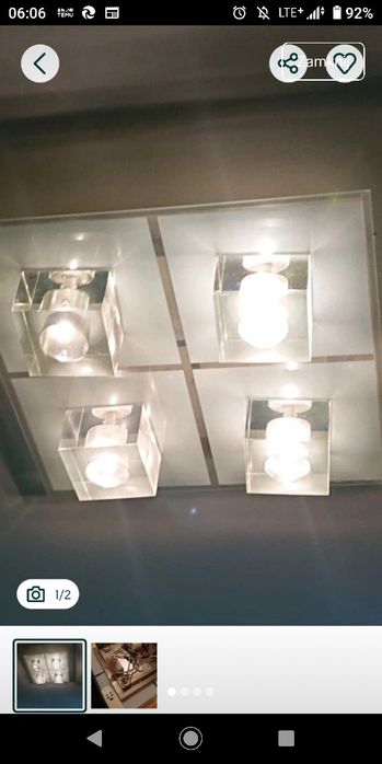 Plafon żyrandol italux