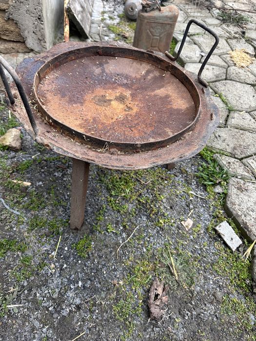 сковорода з диску борони, стартер, катушки