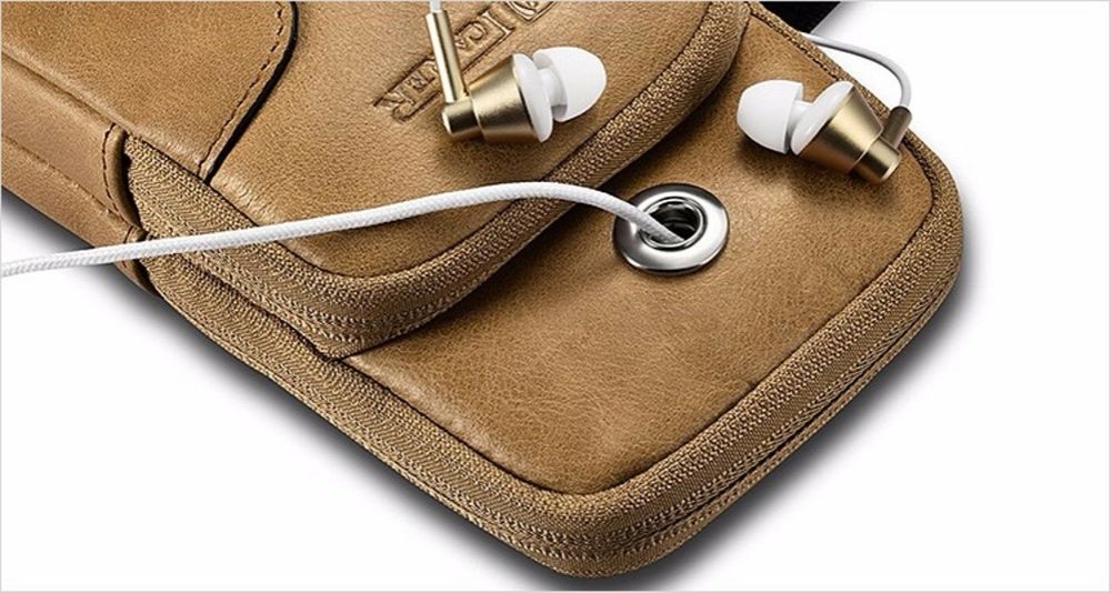 Carteira em pele genuína