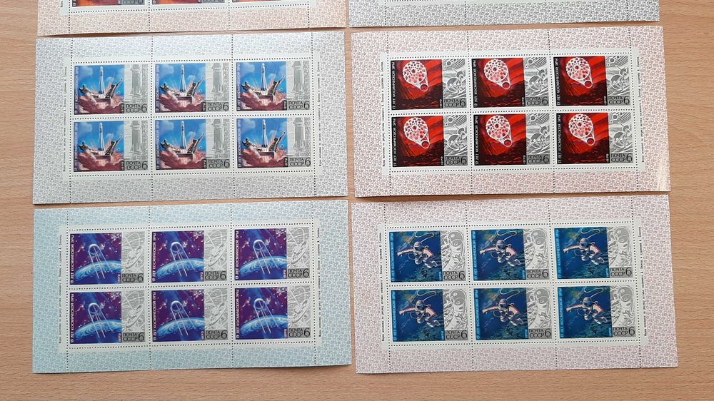 Марки Малые листы Космос