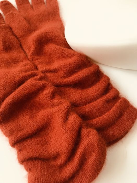 Czapka + Długie Rękawiczki. Zestaw. Angora. Nowe