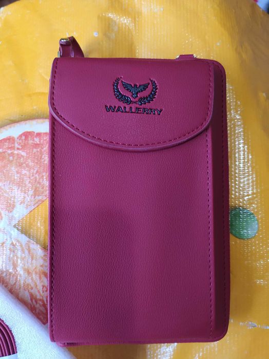 Кошелек новый бордовый большой