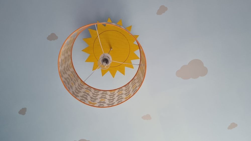 Lampa Słońce sufitowa dziecięca