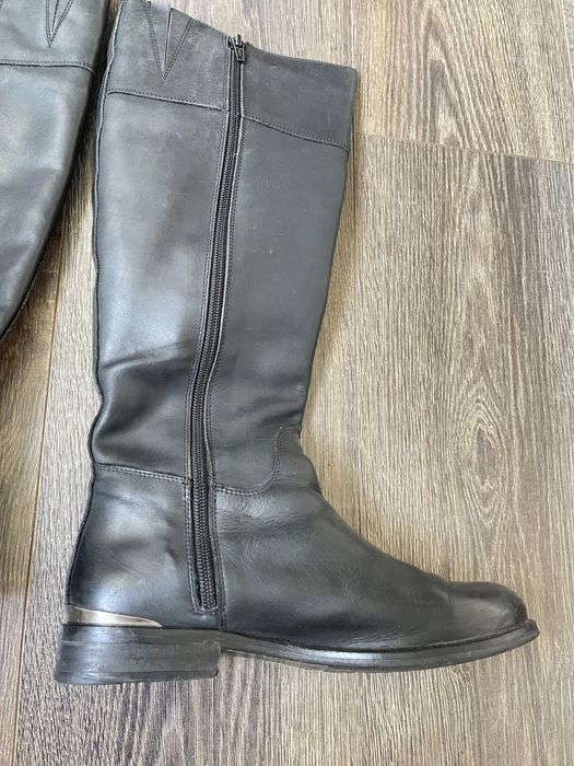 Жіночі чоботи високі шкіряні 37 розмір