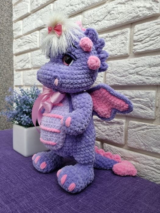 В'язаний дракон. Подарунок. Ручна робота