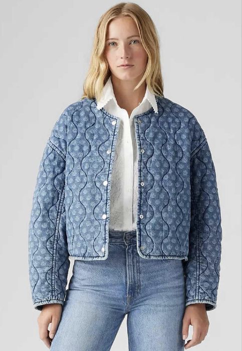 Джинсова куртка levis оригінал джинсовка бомбер xs