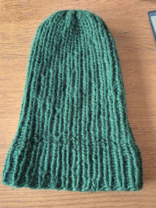 Czapka zimowa wełna 100% rękodzieło