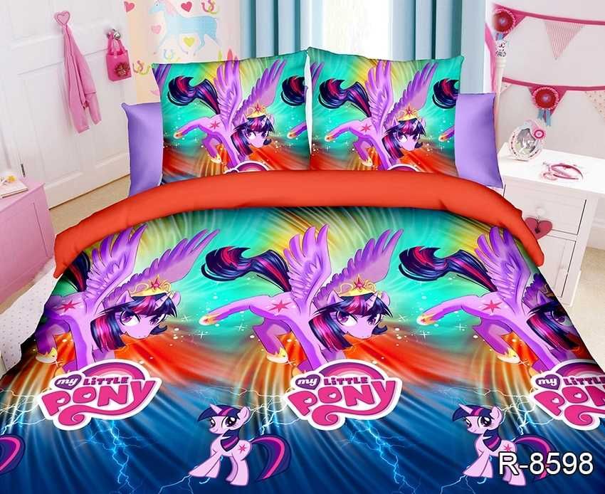 Постельное белье Принцесса Эльза Фроузен дед мороз Лол Пони Холодное с