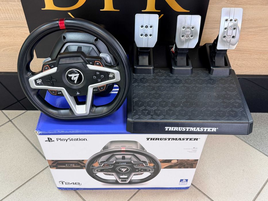 Kierownica Thrustmaster T248 PS5 PS4 PC Force Feedback + Pedały
