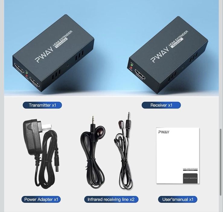 Przedłużacz HDMI ze sterowaniem IR i wyjściem pętli