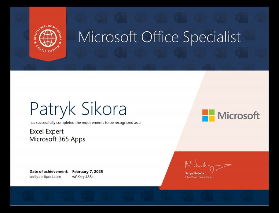 Korepetycje Microsoft Excel - Nauka, Wizualizacje, Analizy