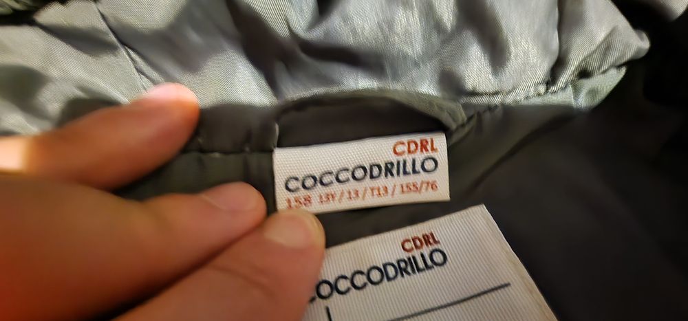 Kurtka przejściowa, lekko ocieplana, Coccodrillo 158, stan idealny.