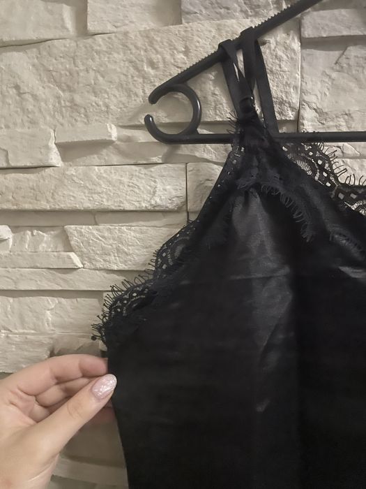 piżama czarna shein L