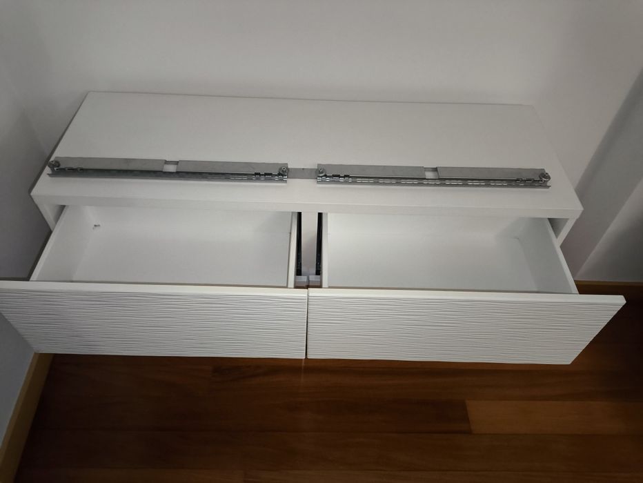 Móvel IKEA BESTÅ Branco Suspenso ou de Chão + Ferragens Originais