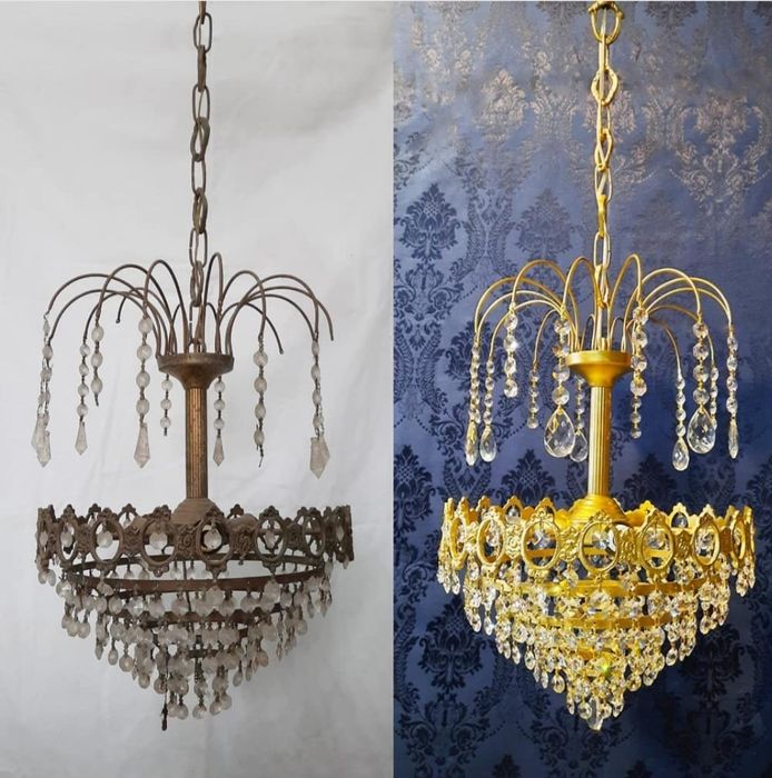 Limpeza e restauro de Lustres e candeeiros