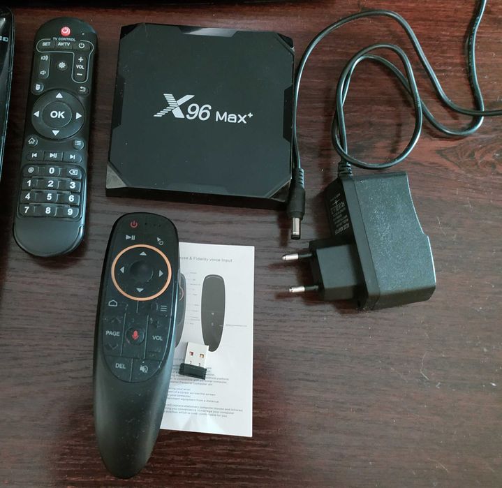 комплект ТВ Андроид приставка X96 Max Plus 4/64 GB+Гироскопический пульт Air Mouse G10