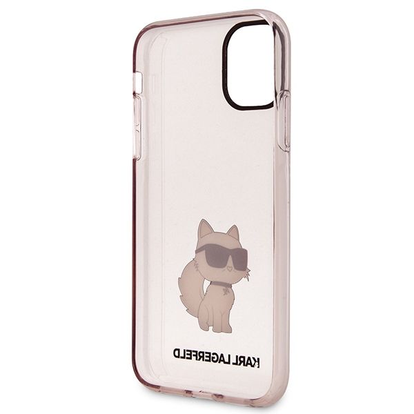 Etui Karl Lagerfeld Ikonik Choupette na iPhone 11 / Xr - różowe