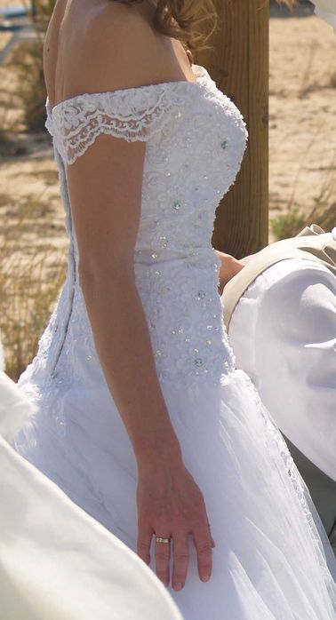 Suknia ślubna księżniczka (XS) - stan idealny