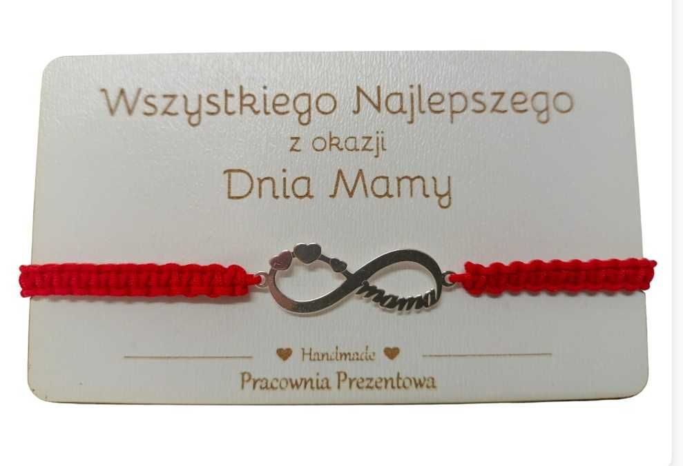 Dzień Mamy bransoletka prezent srebro 925
