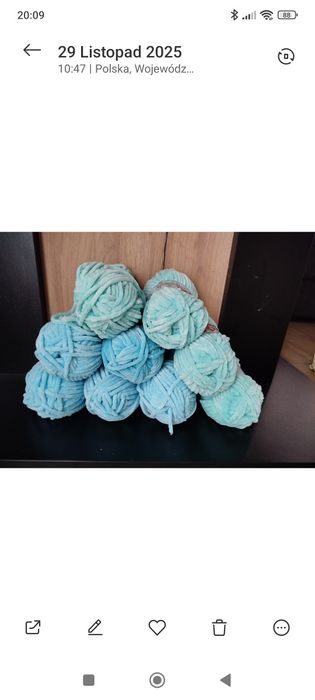 43 sztuk włóczki aksamitek