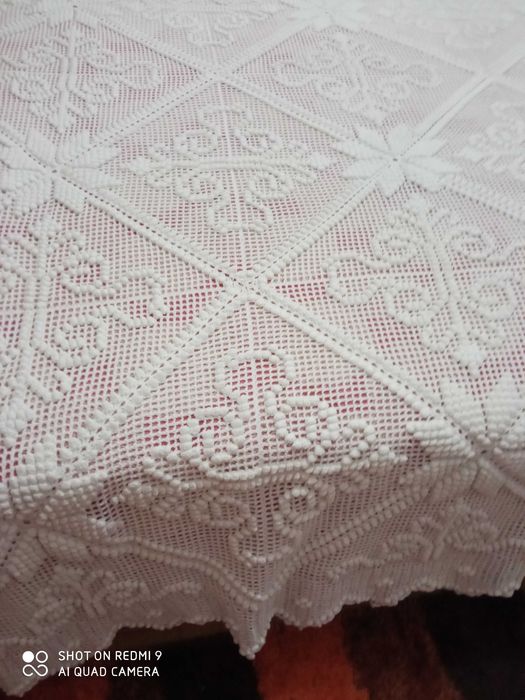 Colcha de croché de casal, Flor de Liz