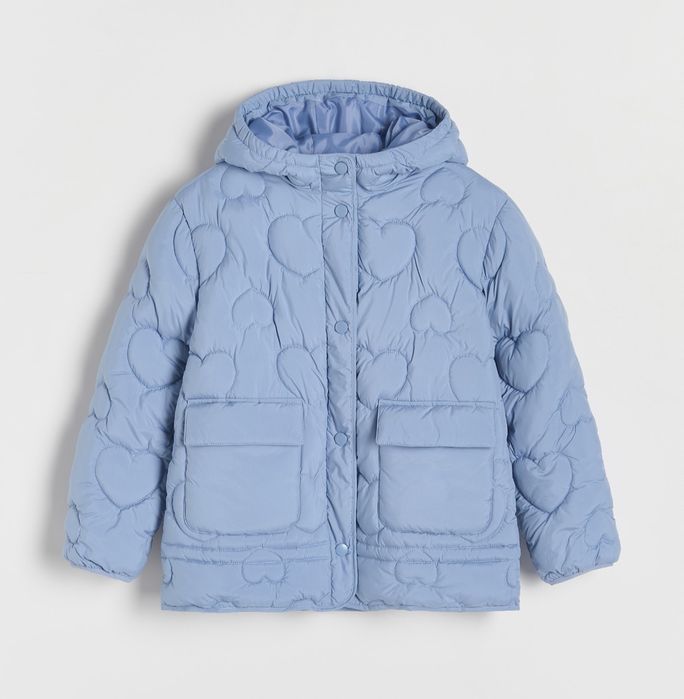 Куртка девочке стеганная осень с капюшоном 158-164р Reserved