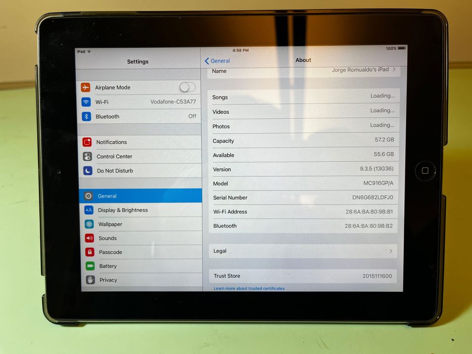 Apple iPad 2ª Geração de 9,7 polegadas