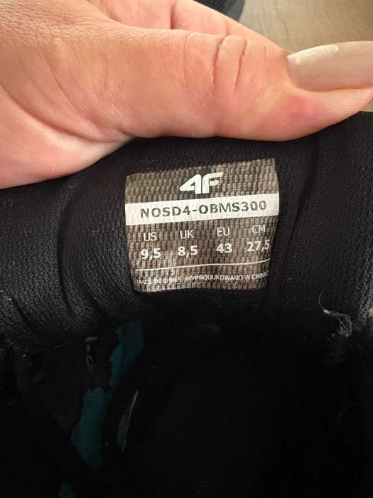 Buty męskie czarne 4f 43