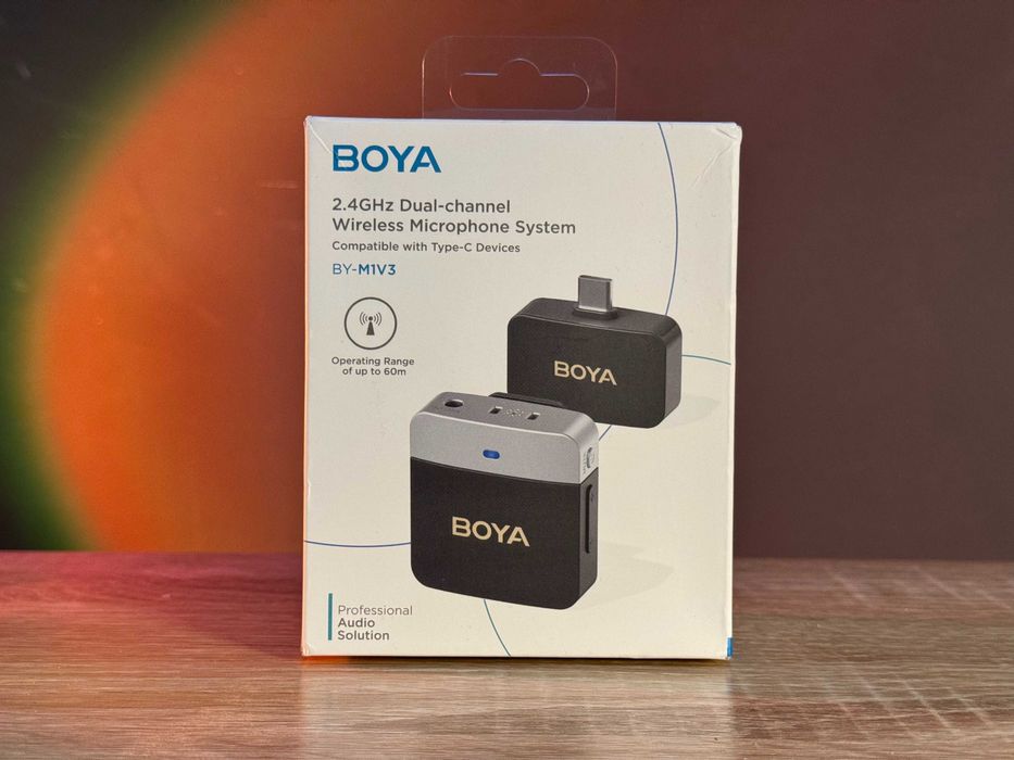 Мікрофон Boya BY-M1V3 Type C – бездротова петличка від BOYA!