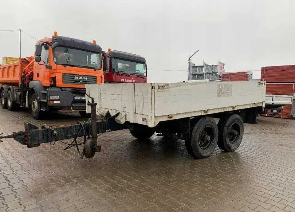 Przyczepa ciężarowa FUCHS Heinrich EA 6,5T skrzyniowa pod minikoparke nauka jazdy skrzynia otwarta dwuosiowa tandem