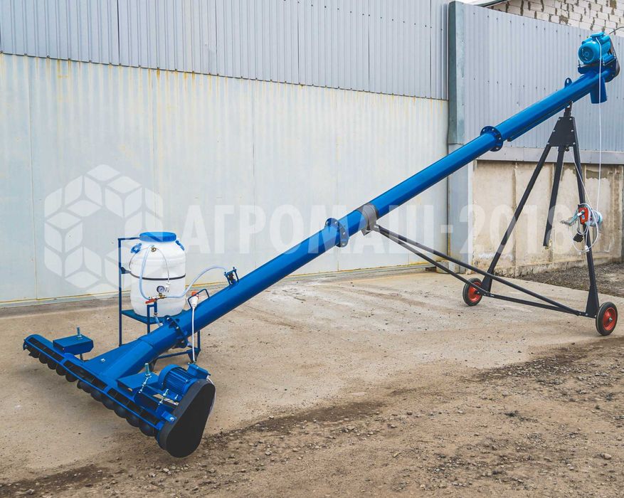 Шнековый погрузчик с подборщиком, забирай поки є. Шнек для зерна, сої