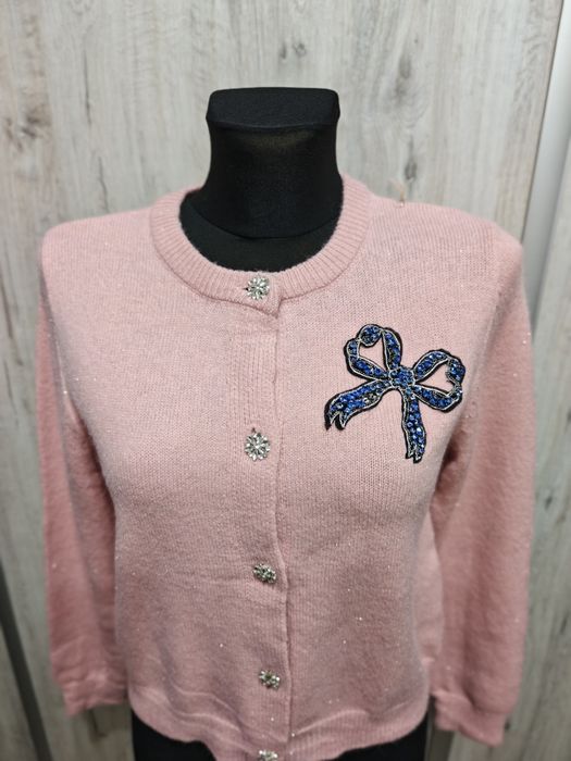 Sweter puder róż rozpinany new collection roz M-L
