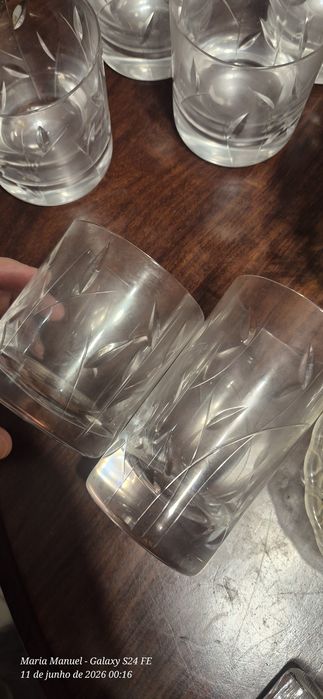 12 copos cristal ( 6+6)