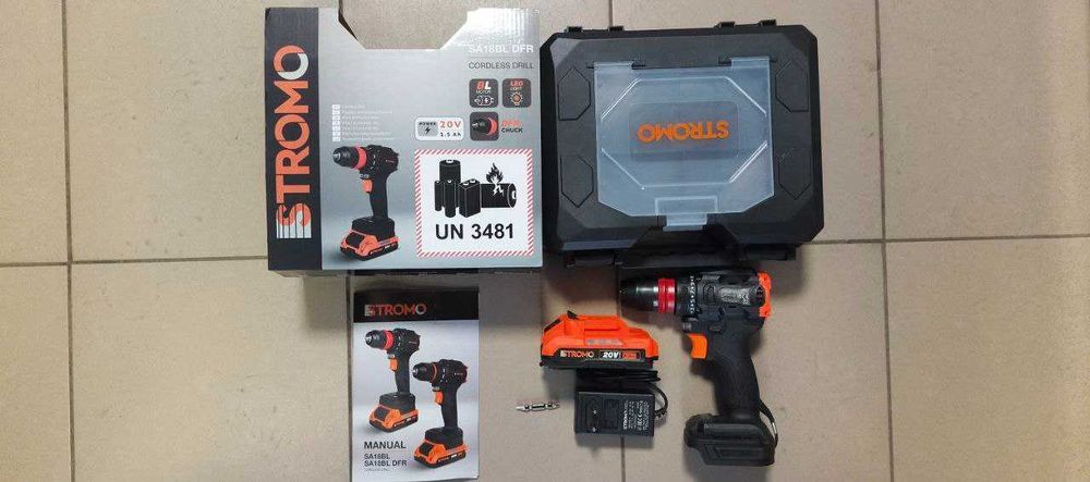 Акумуляторний шуруповерт STROMO SA18BL DFR