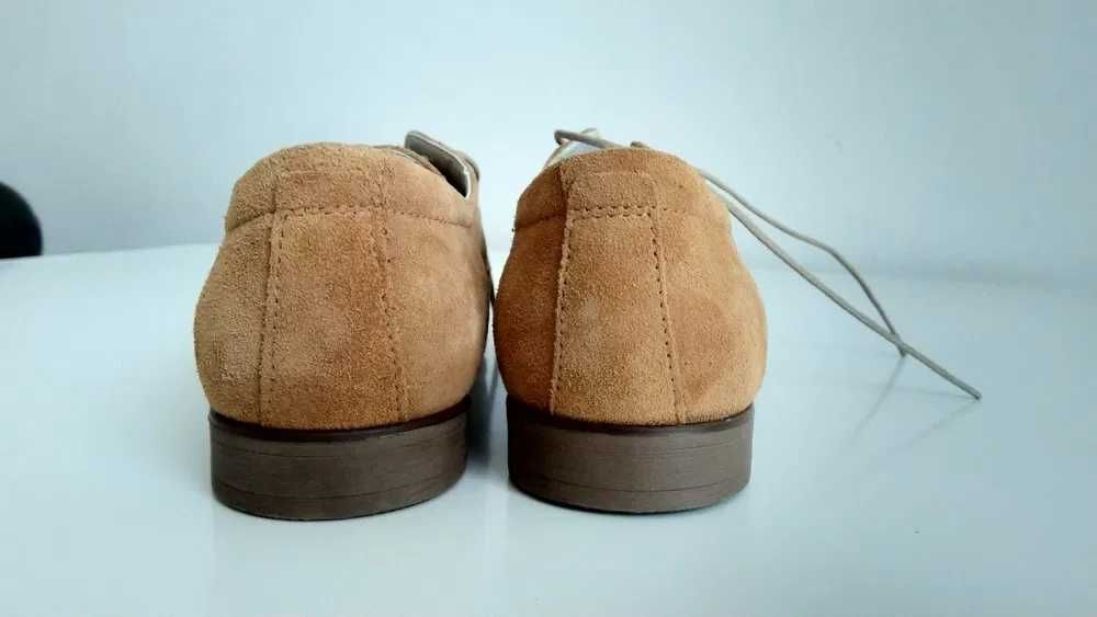 Skórzane oksfordki Pier One