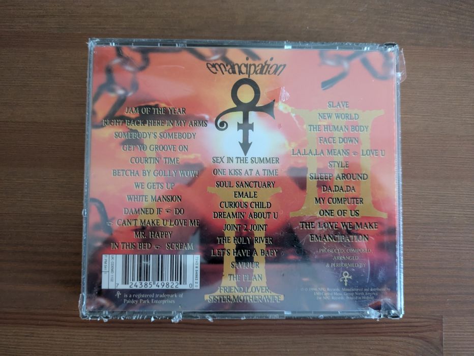 NOVO e SELADO - Triplo CD " Emancipation " Prince 1996