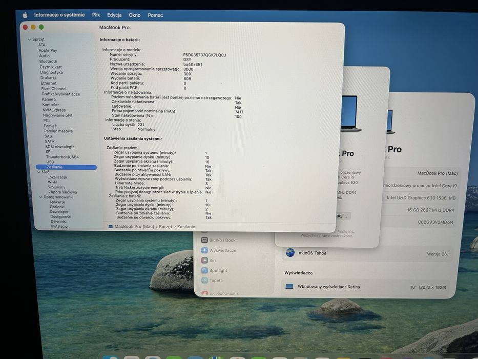 Apple MacBook Pro 16" A2141 i9 1TB SSD 5500M IDEALNY!