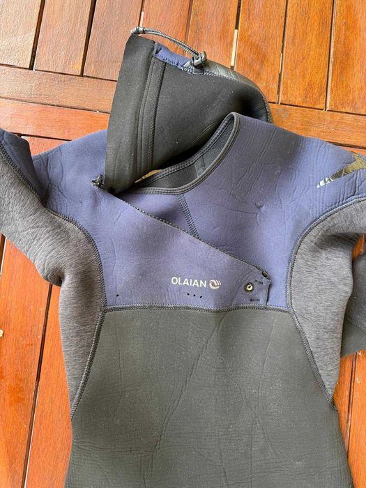 Fato de surf Olaian 4/3 chest zip