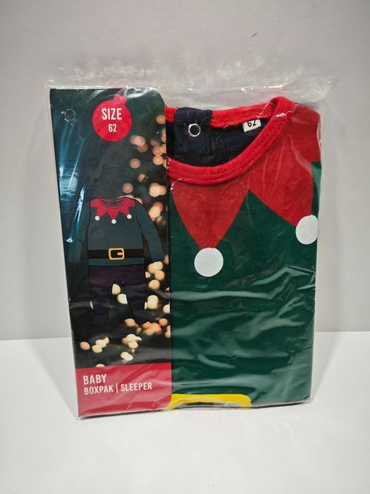 Śpioszki Świąteczne Zielone Elf 62