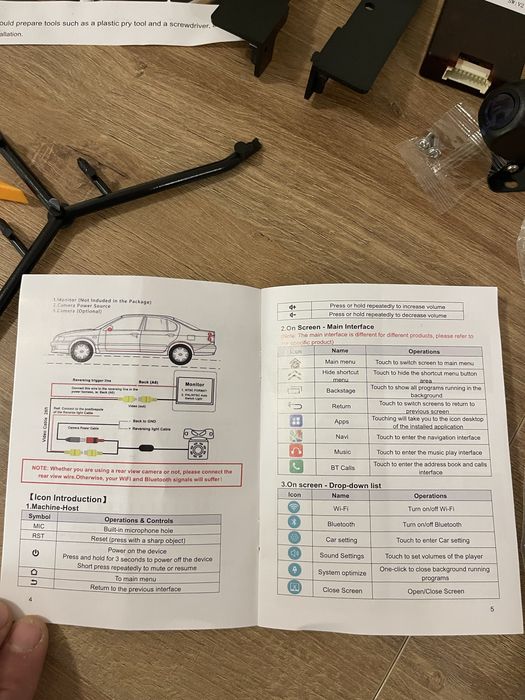 Nowe radio Android BMW E39 od 1999 komplet + kamera cofania