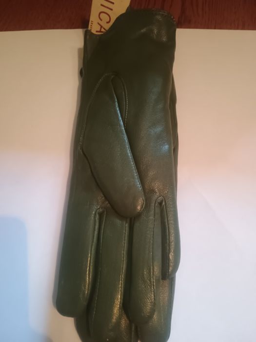 Rękawiczki sköra zielone nowe