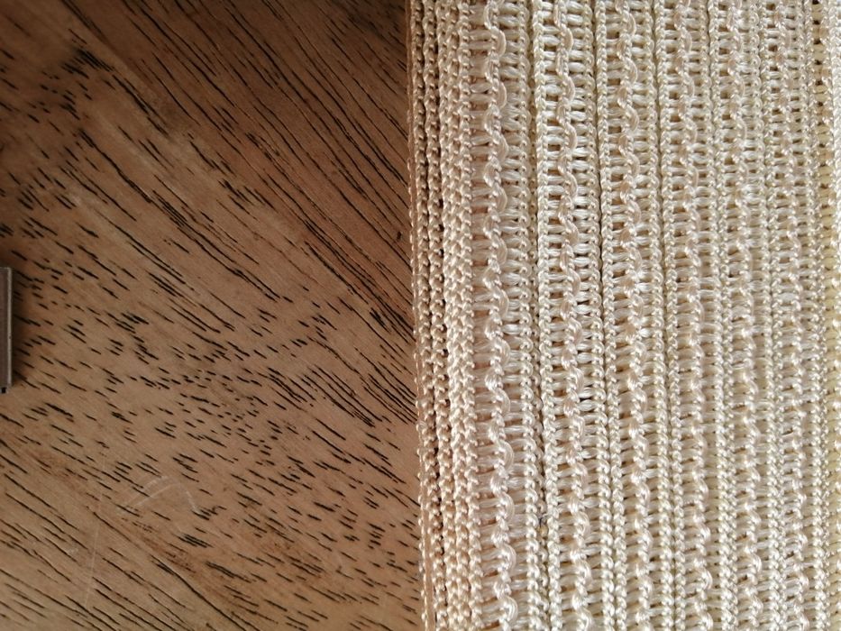 Fita galão beje seda artesanato e DYI