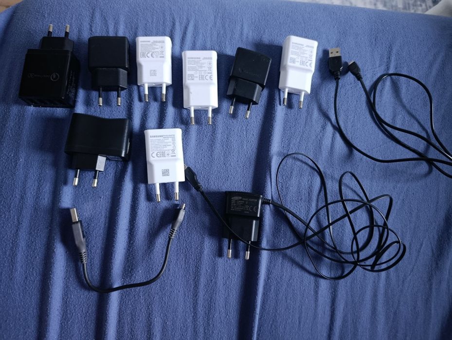 Ładowarki micro USB, kabel, adaptery, całe